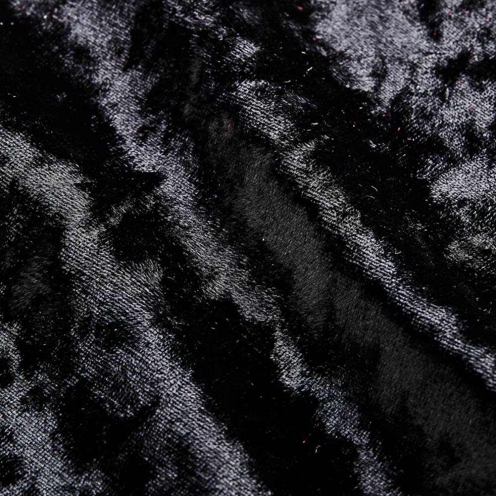 Crushed velvet Black 