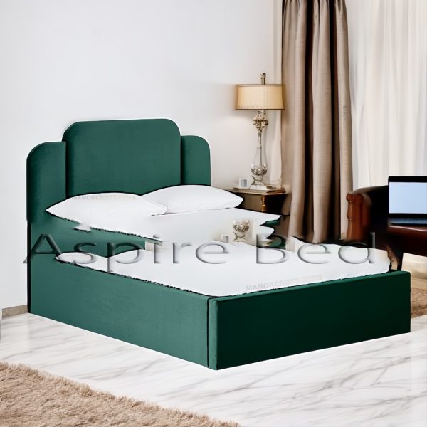 2025 Churchill Upholstered Designer Bed Frame With Optional Ottoman Storage