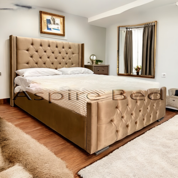 2025 London Bed Frame With Optional Ottoman Storage